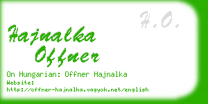 hajnalka offner business card